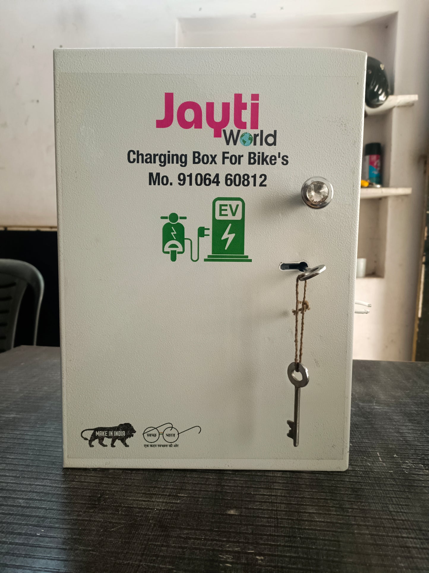 Electric vehicle charging locker box