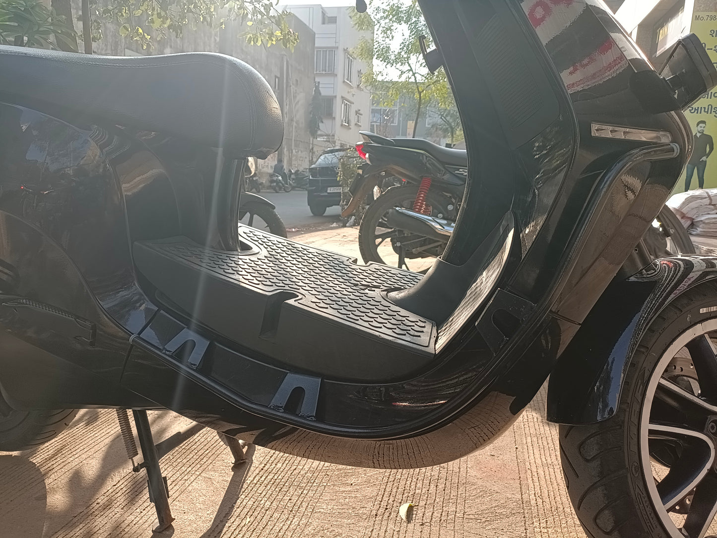 Ola S1 & S1 Pro Gen 1 Combo Kit:  Footrest, Buddy Step & Middle Crash Guard